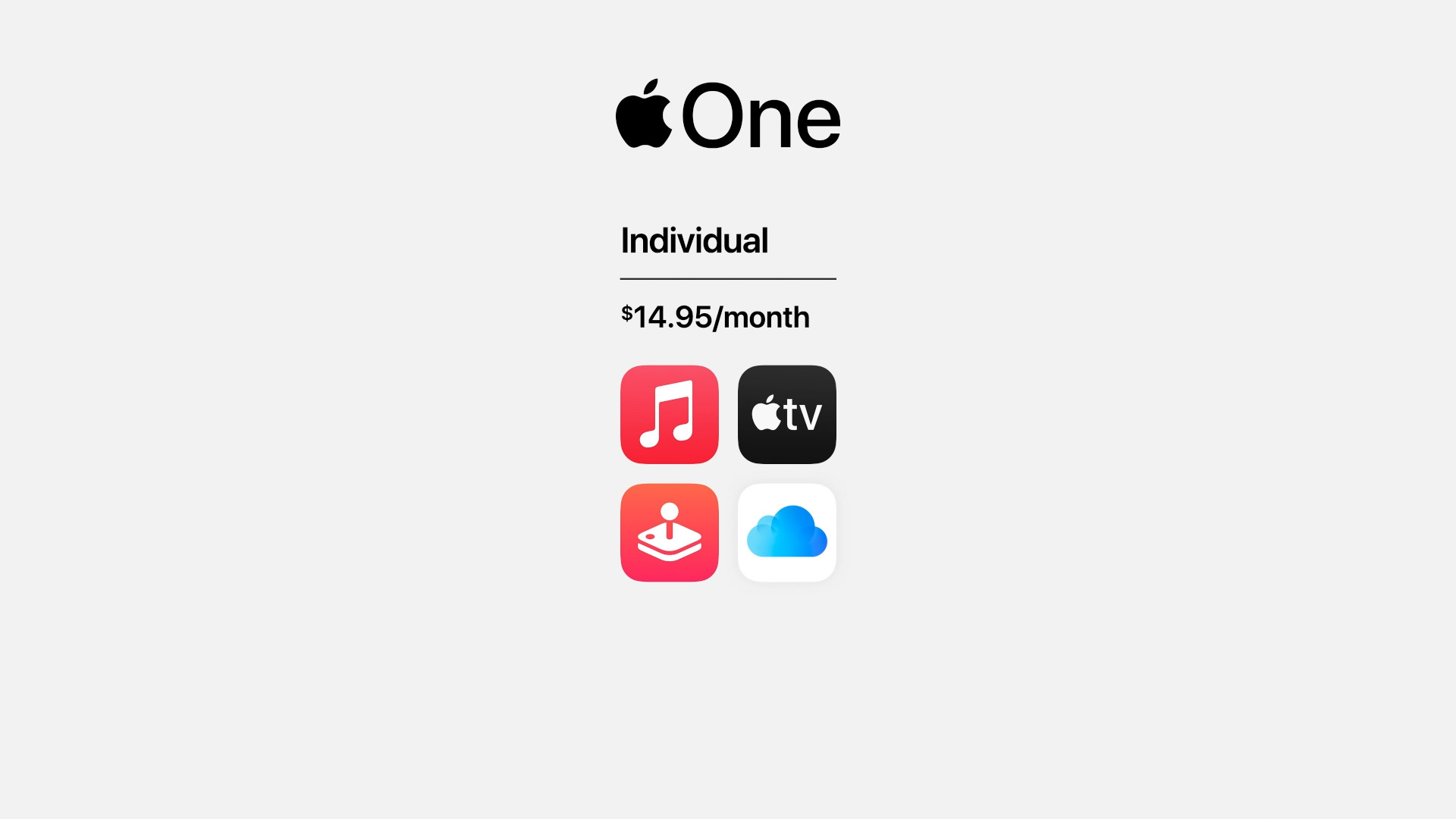 apple one individual plan