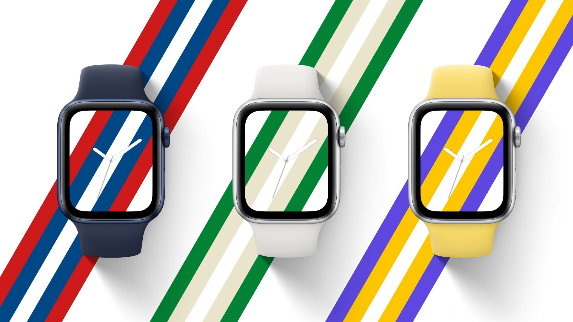 apple watch colorful stripes