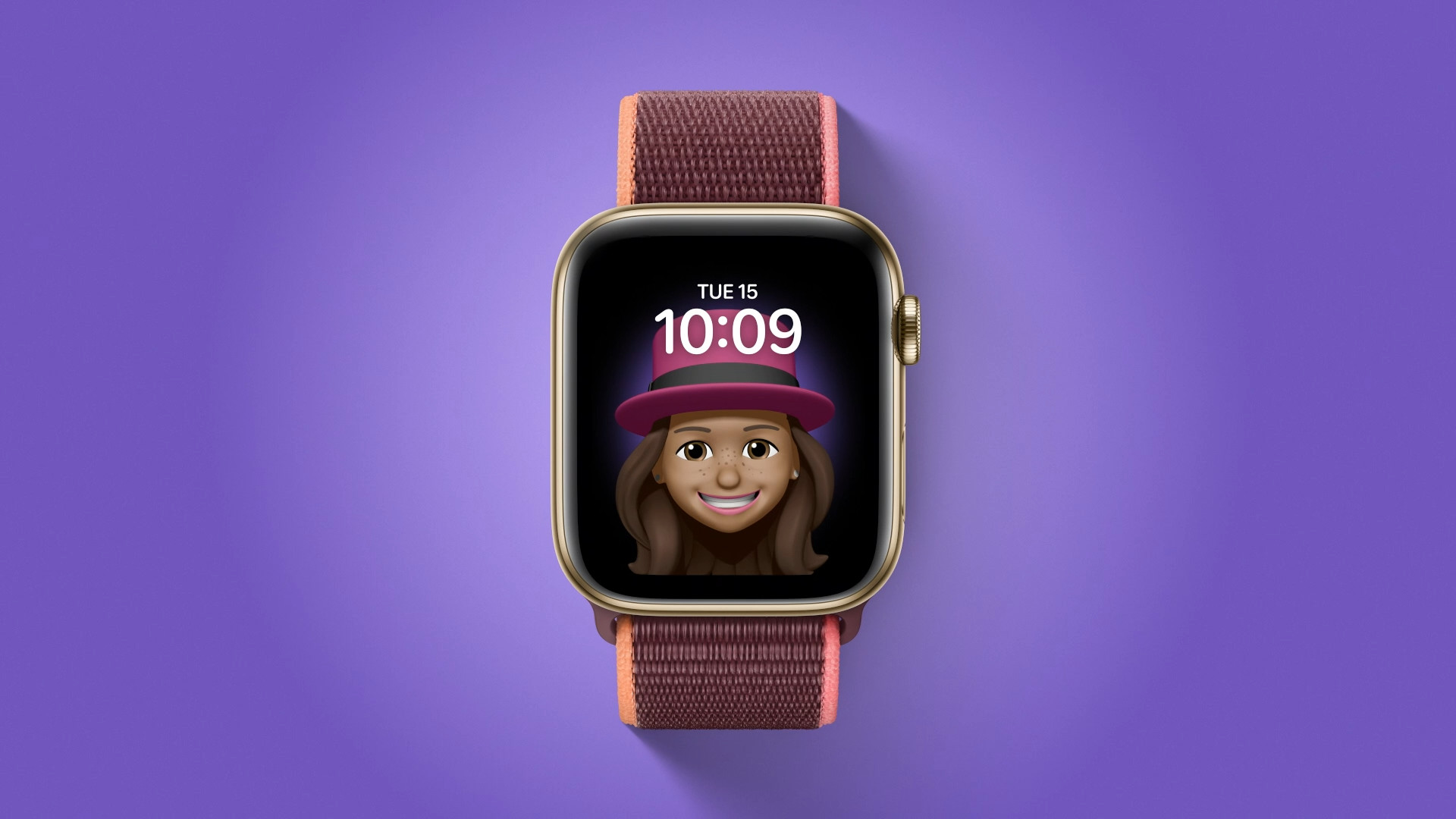 apple watch purple background