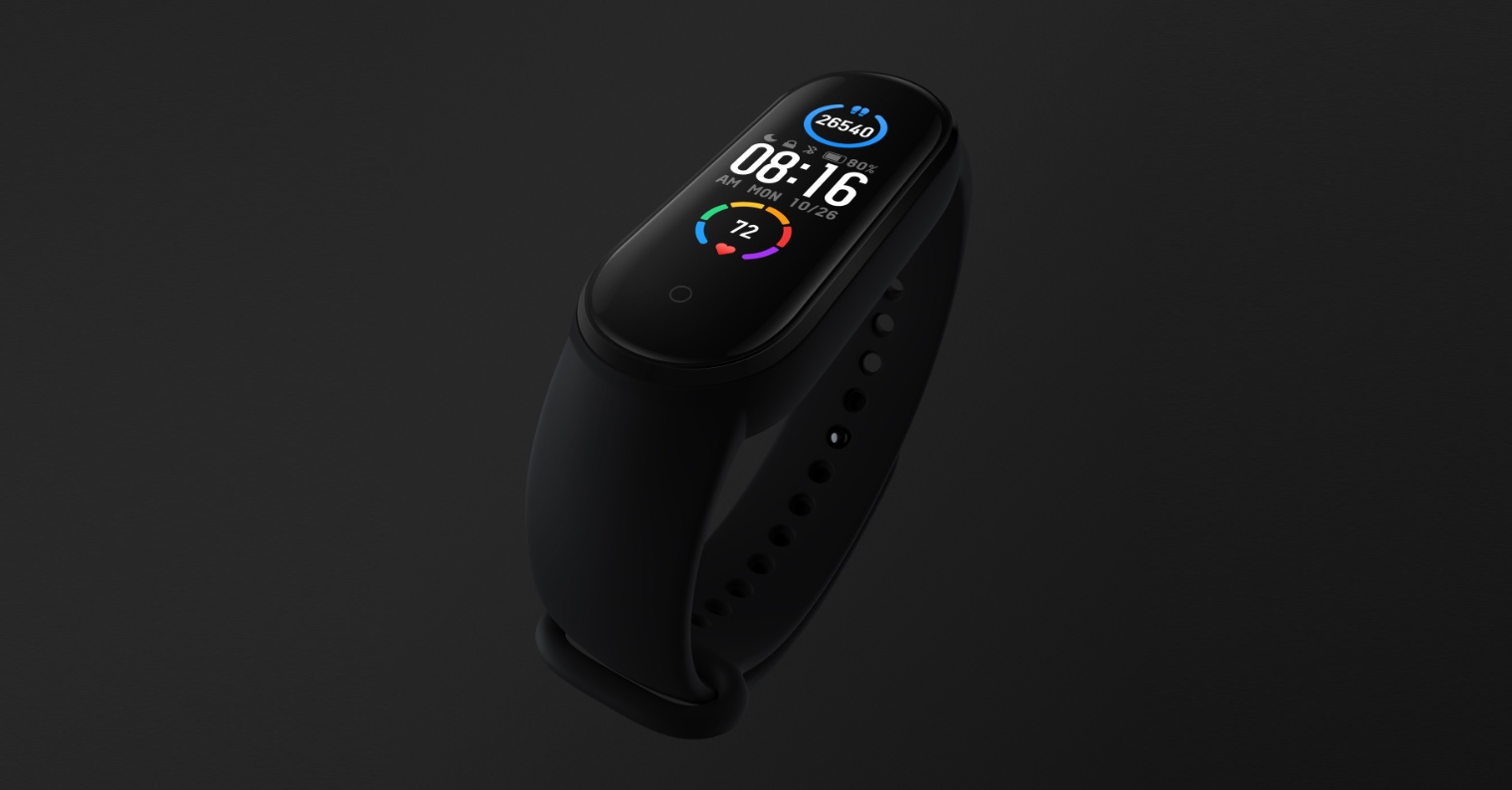 black smart fitness band