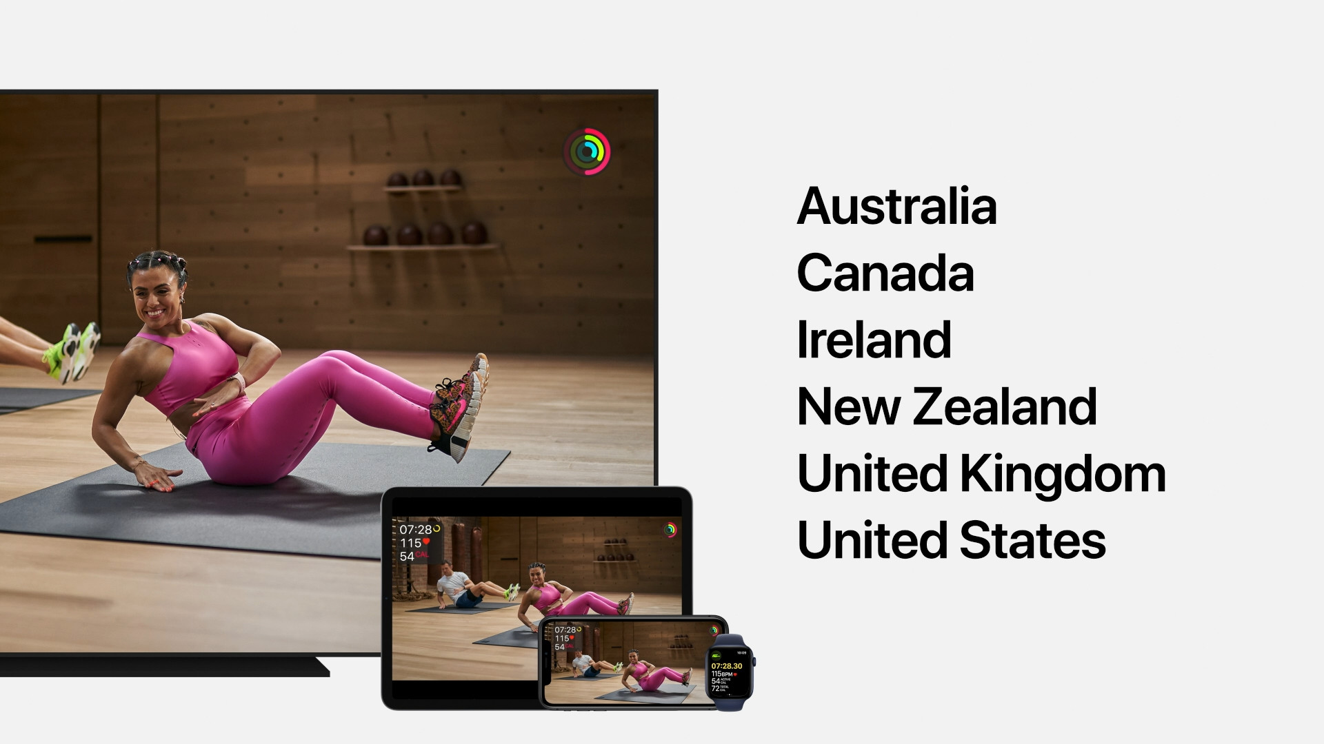 fitness app availability countries