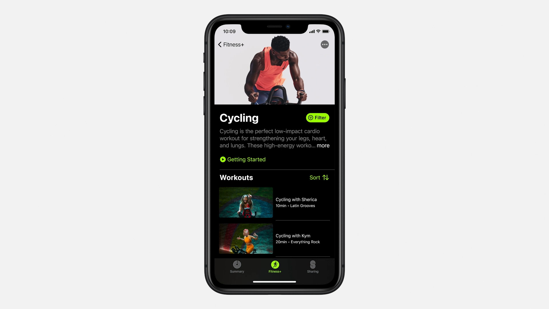 fitness app cycling workout