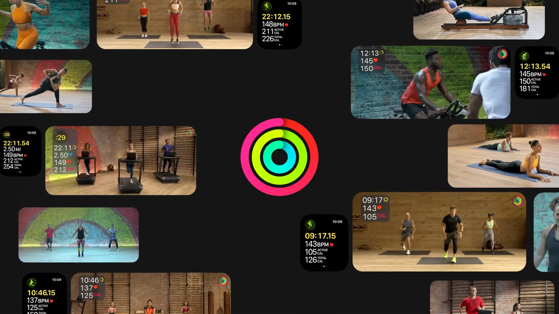 fitness app display