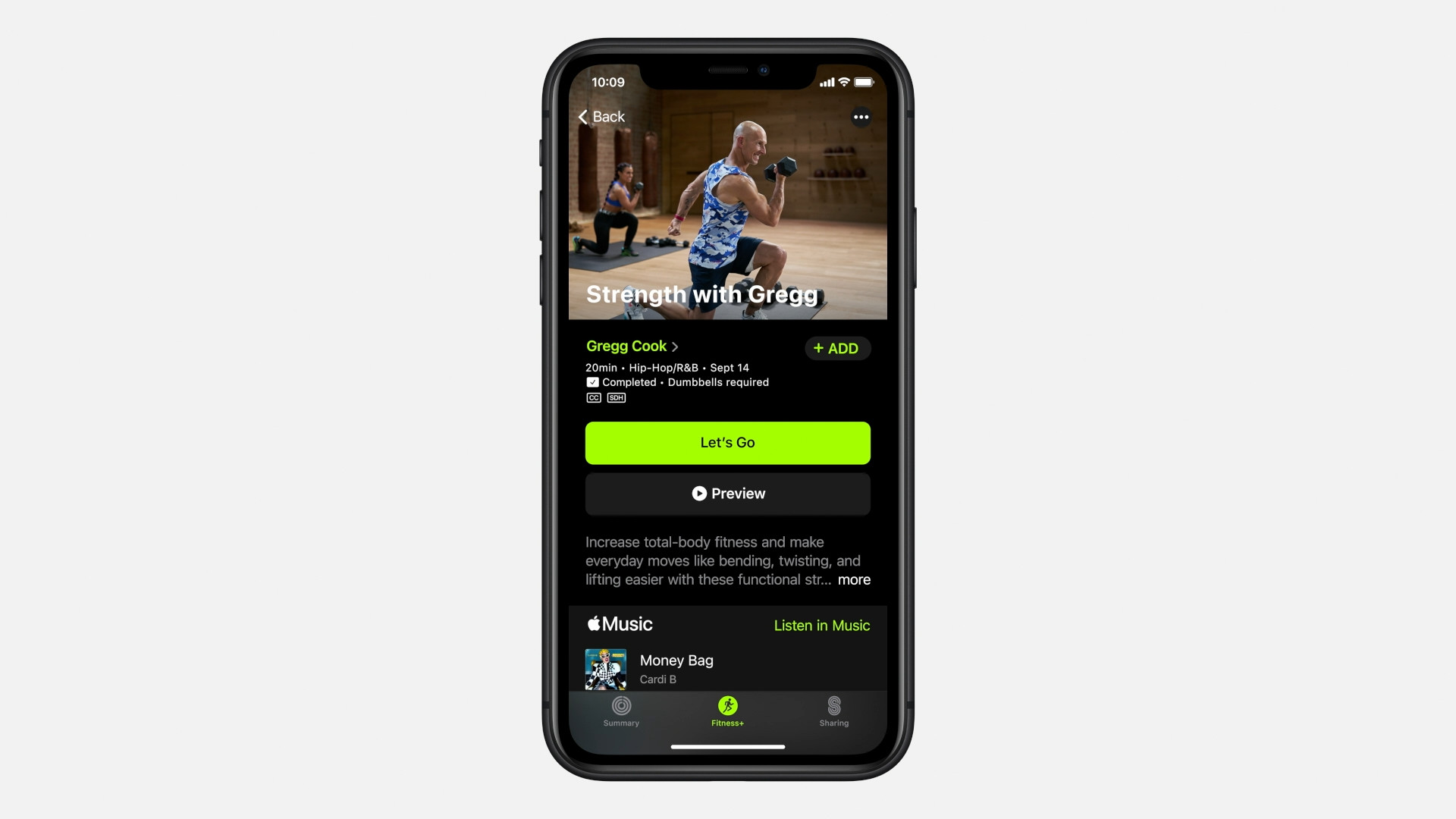 fitness app on iphone