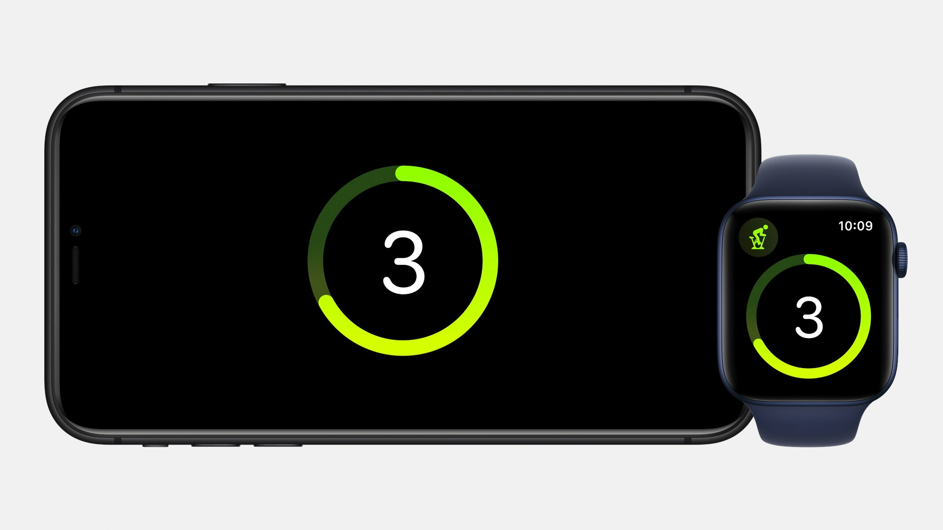 fitness countdown on iphone