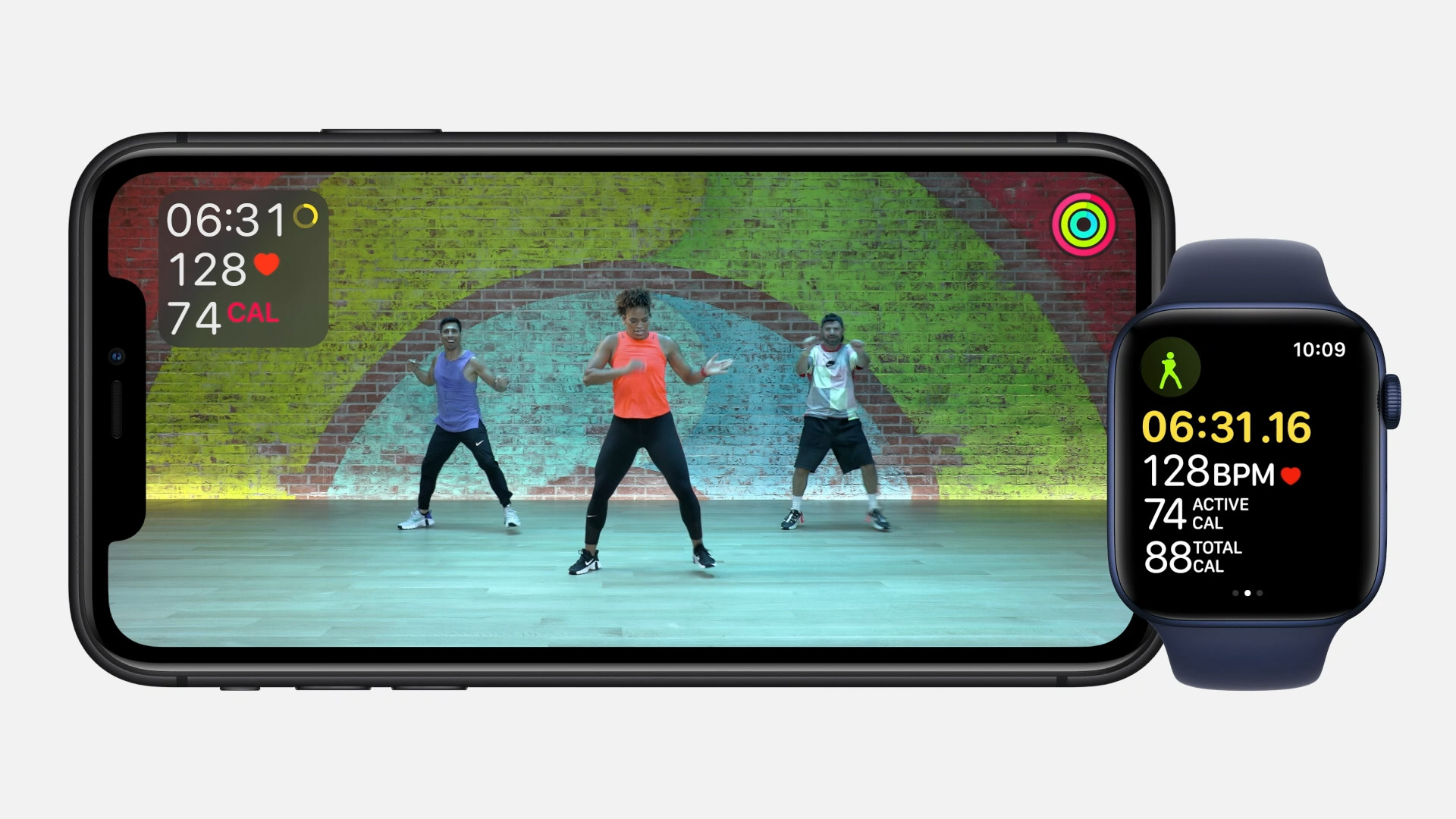 fitness plus workout sync