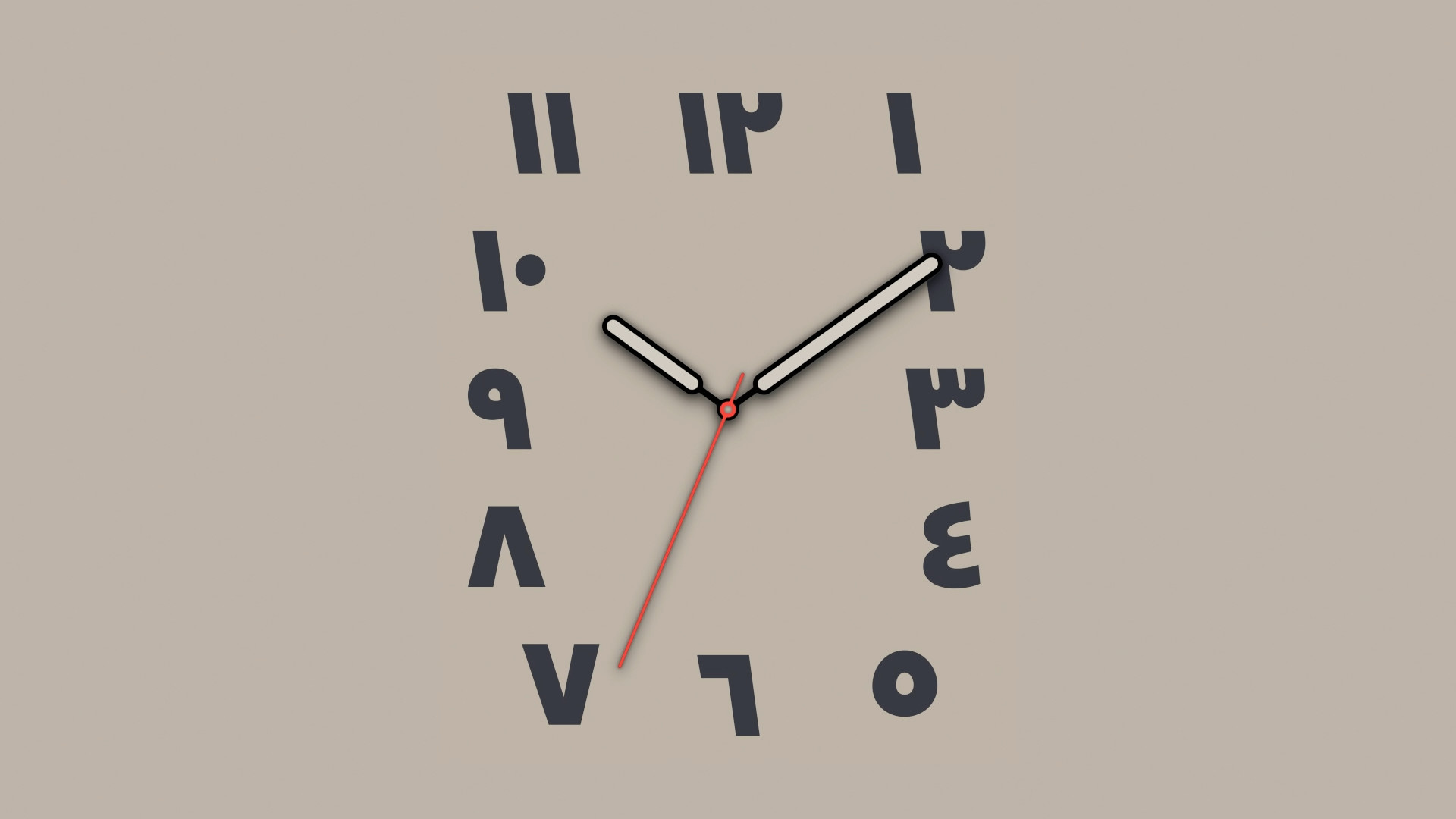 geometric numbers watch face