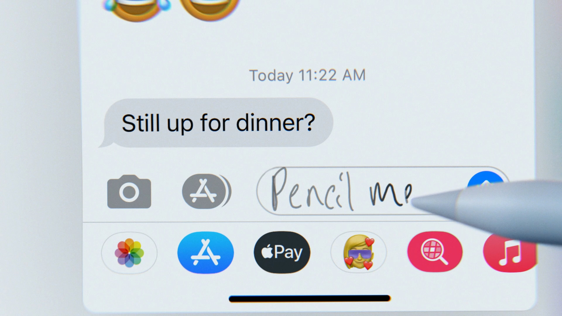 handwriting message app