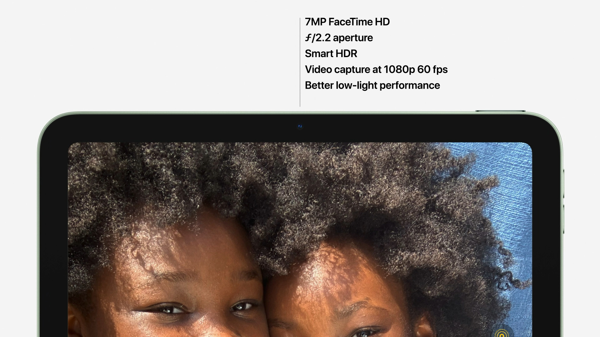 ipad facetime camera