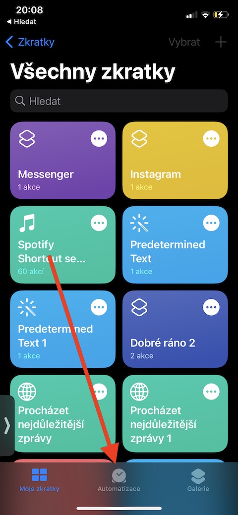 Zkratky zmena ciferniku Apple Watch