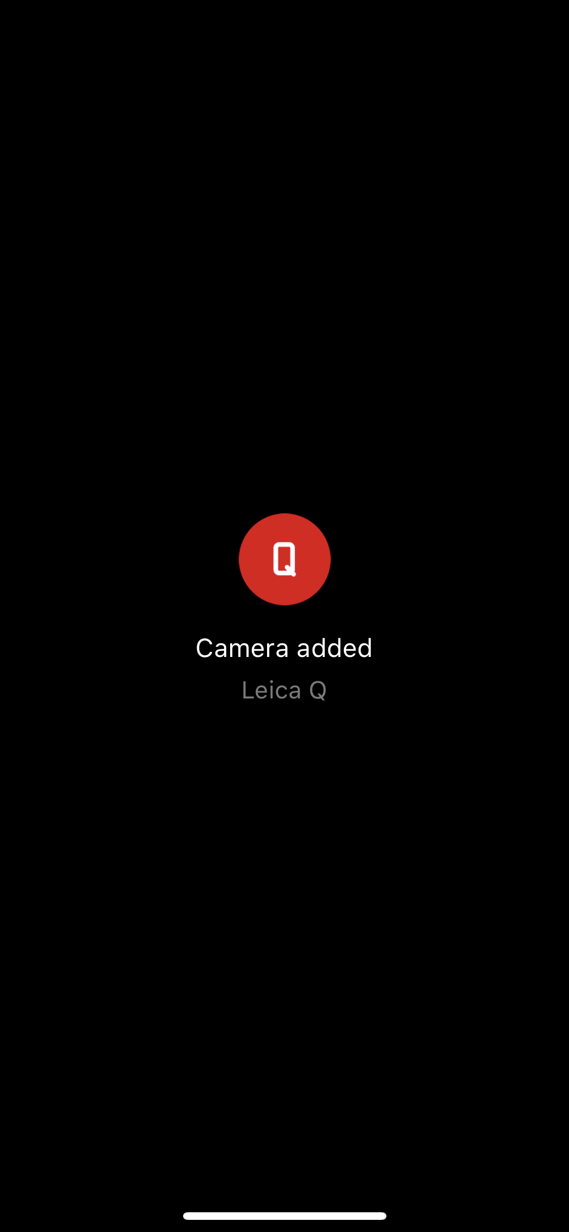 leica camera added notification