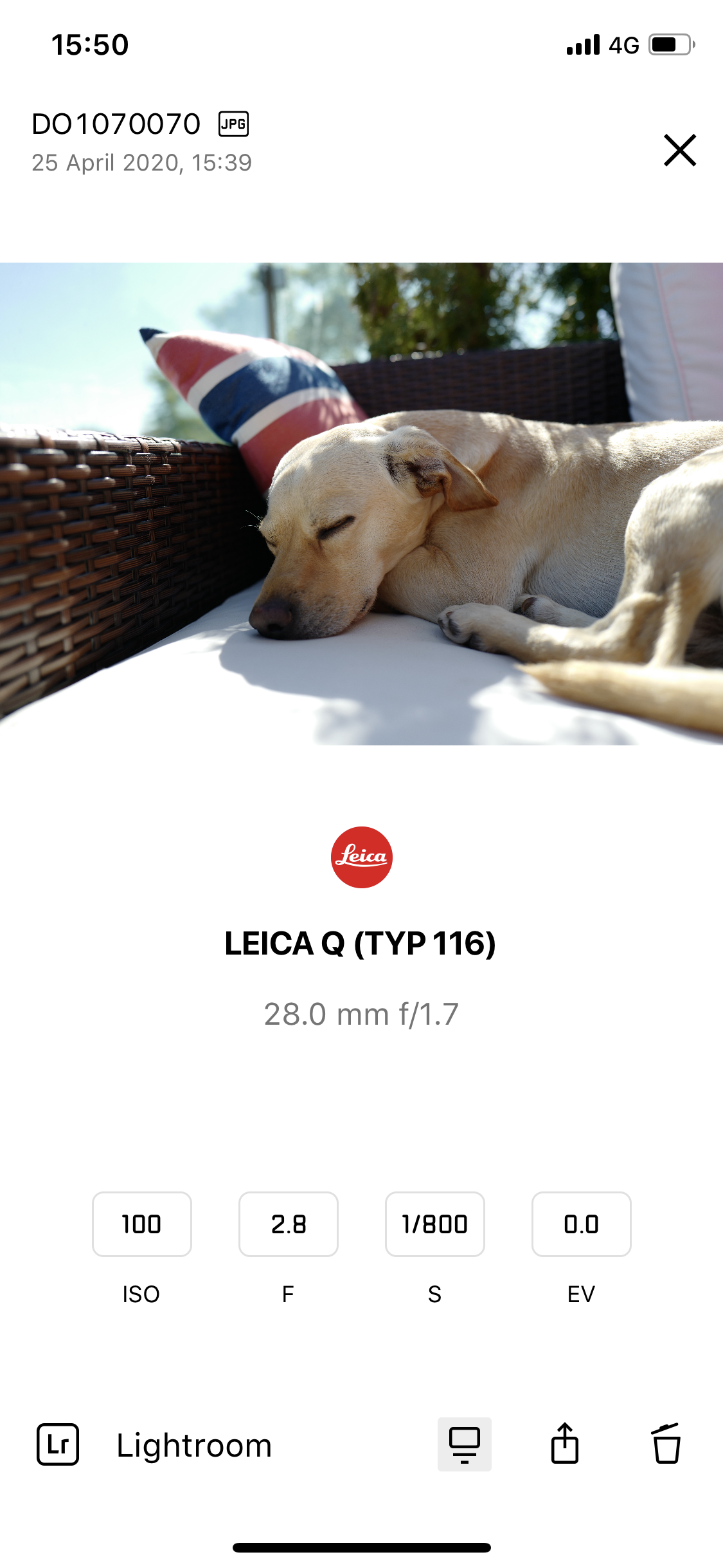 leica camera photo details