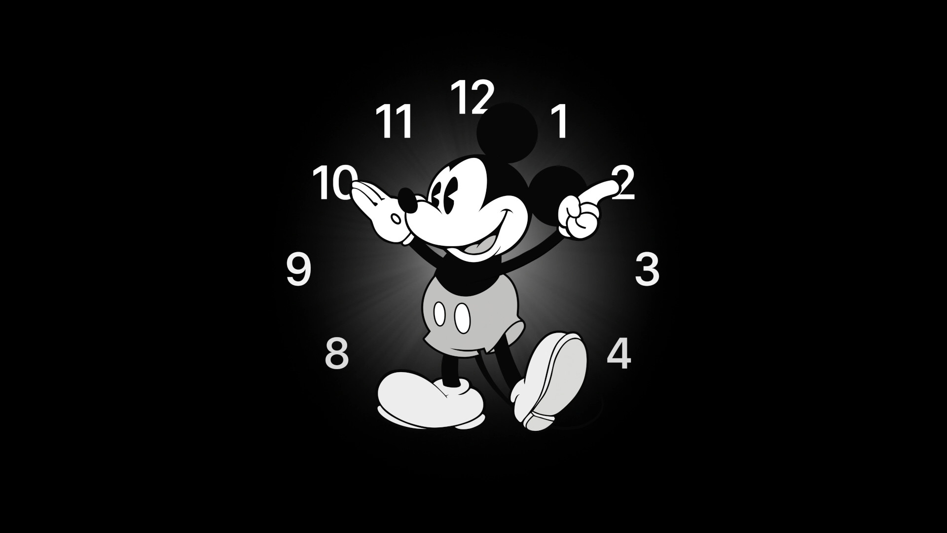 mickey mouse clock face