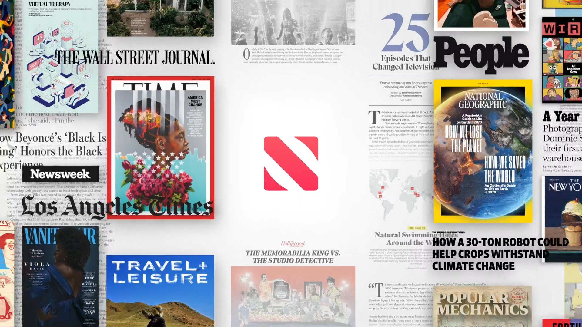 news magazine collage