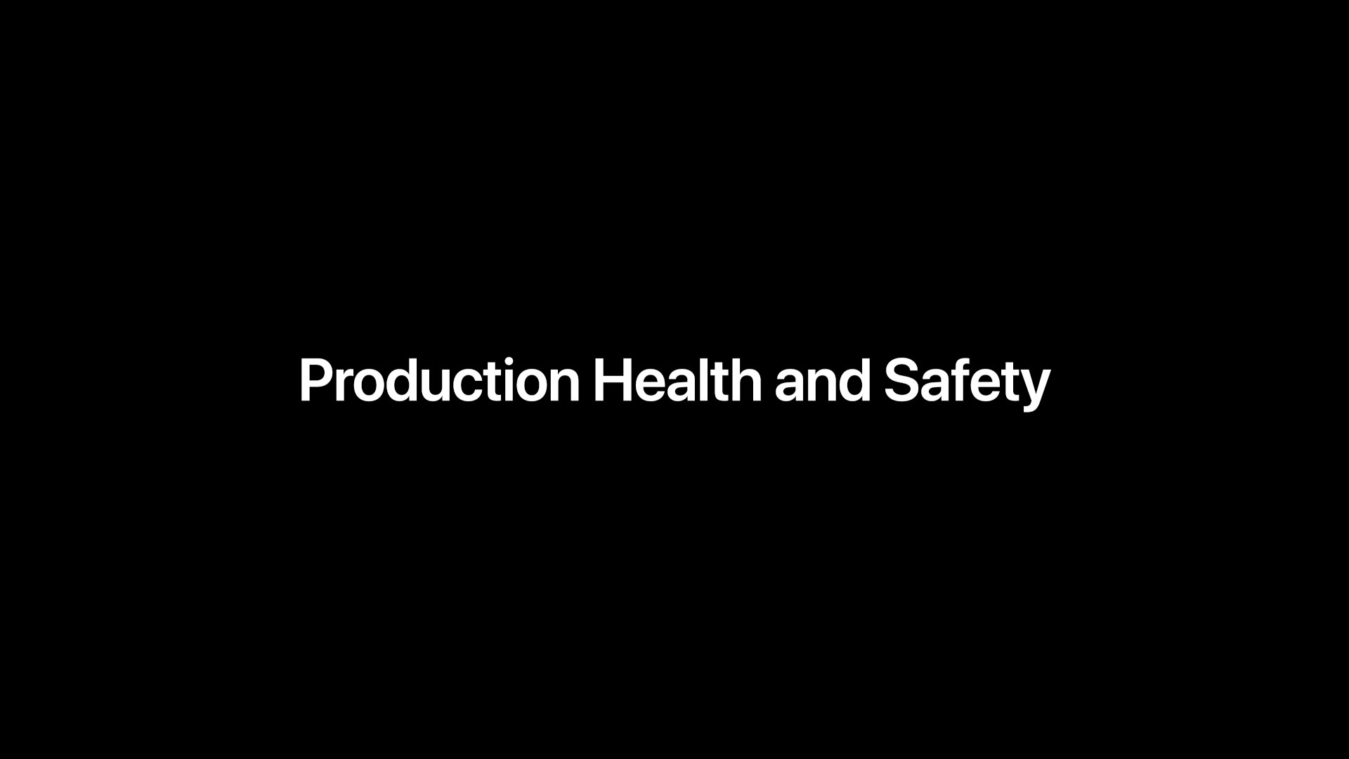 production health safety horizontal