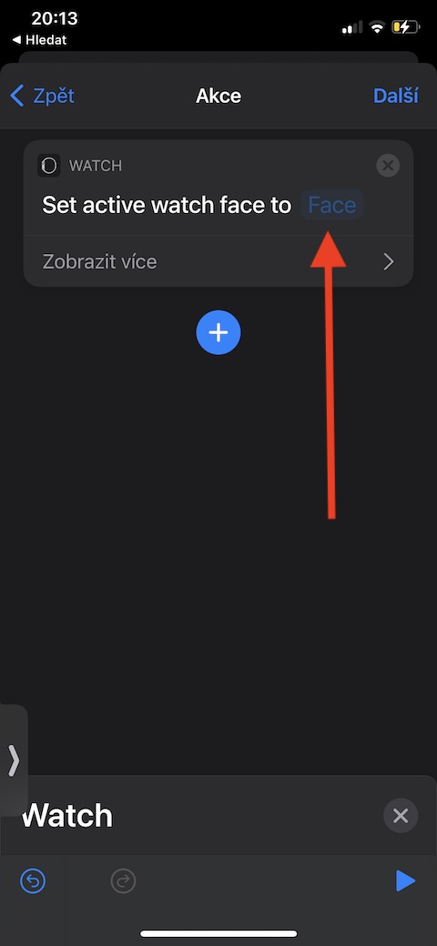 Zkratky zmena ciferniku Apple Watch