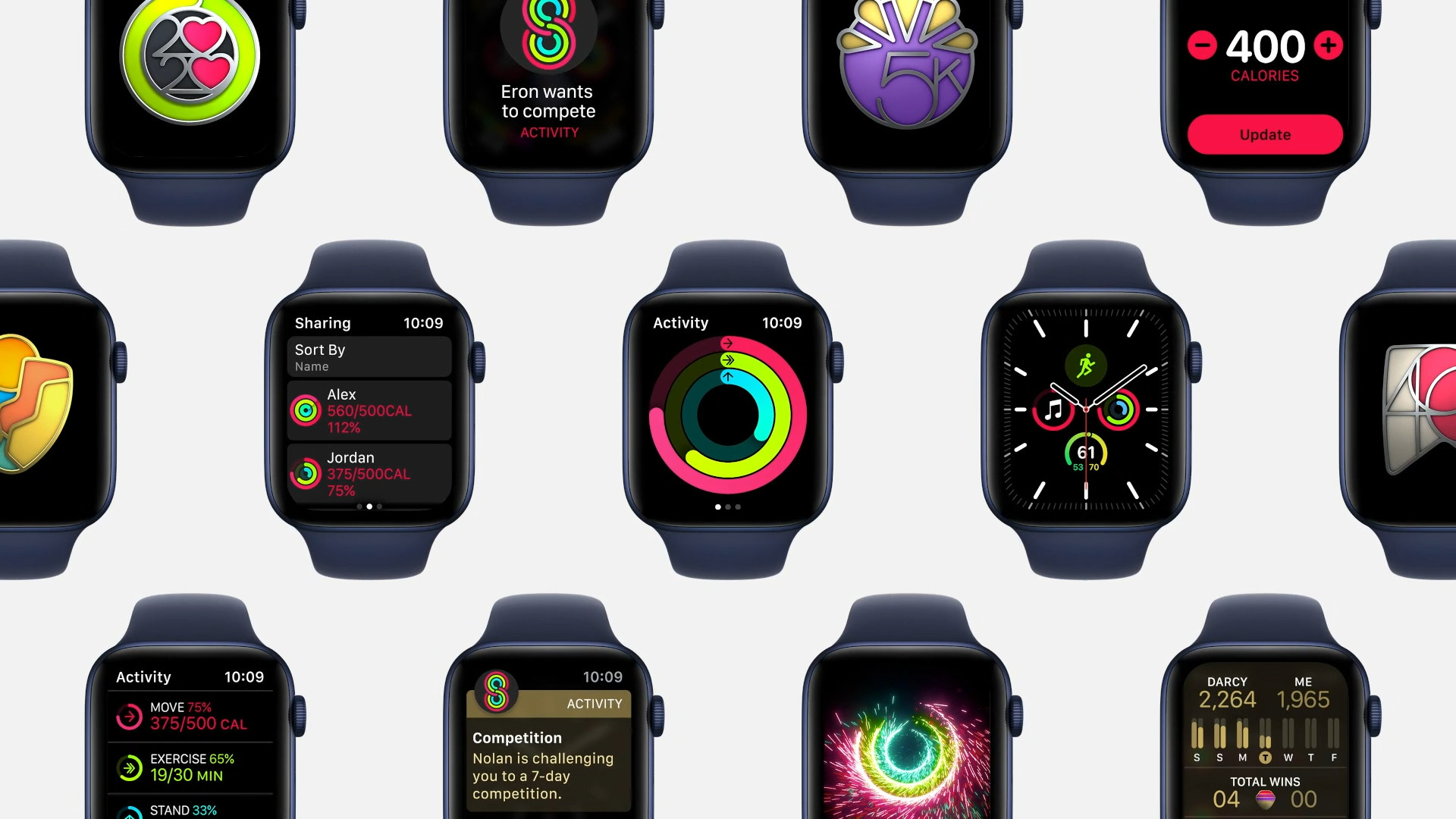 smartwatch activity icons