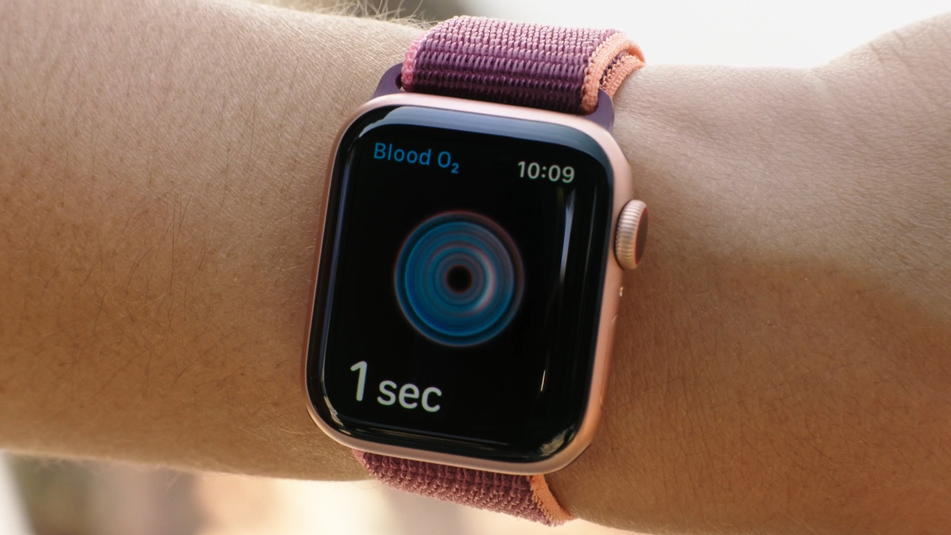 smartwatch blood oxygen display