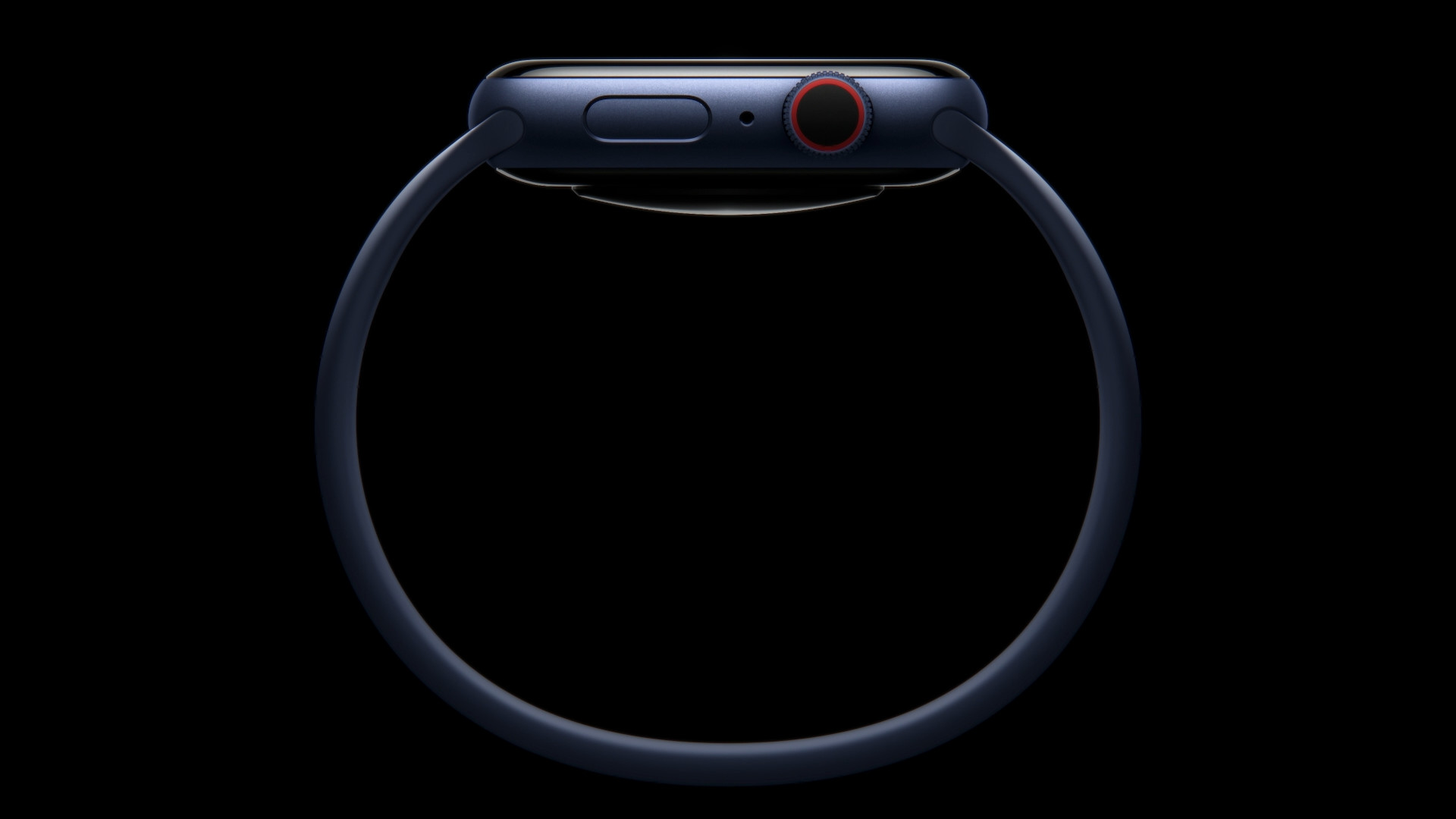 smartwatch blue band back