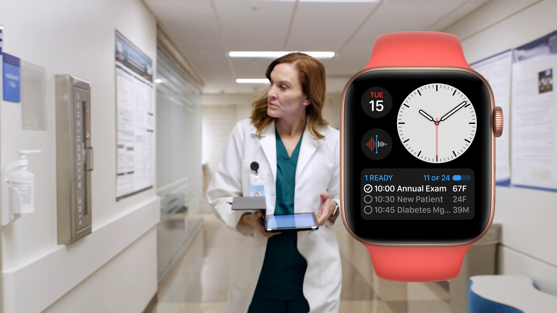 smartwatch blue band side