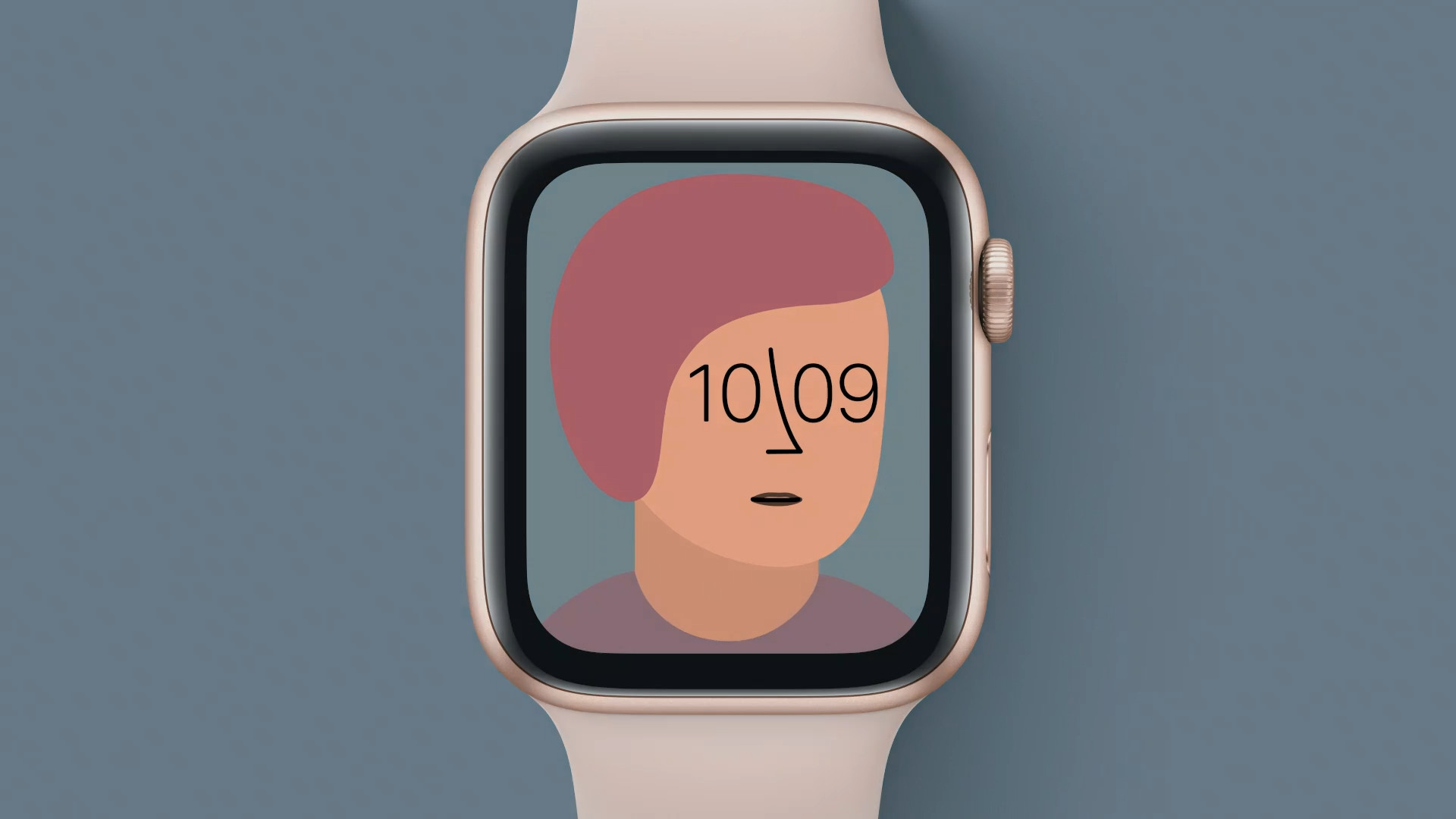 smartwatch illustrated face