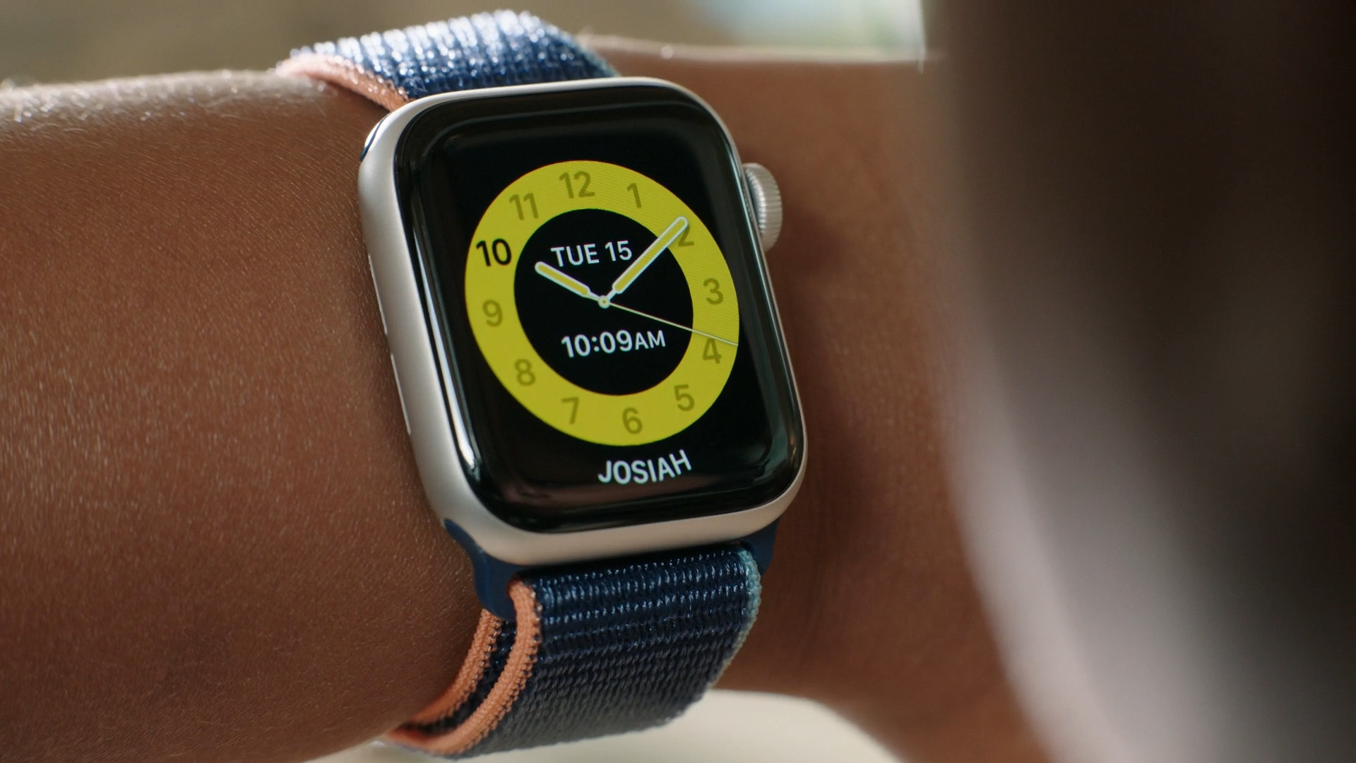smartwatch on wrist