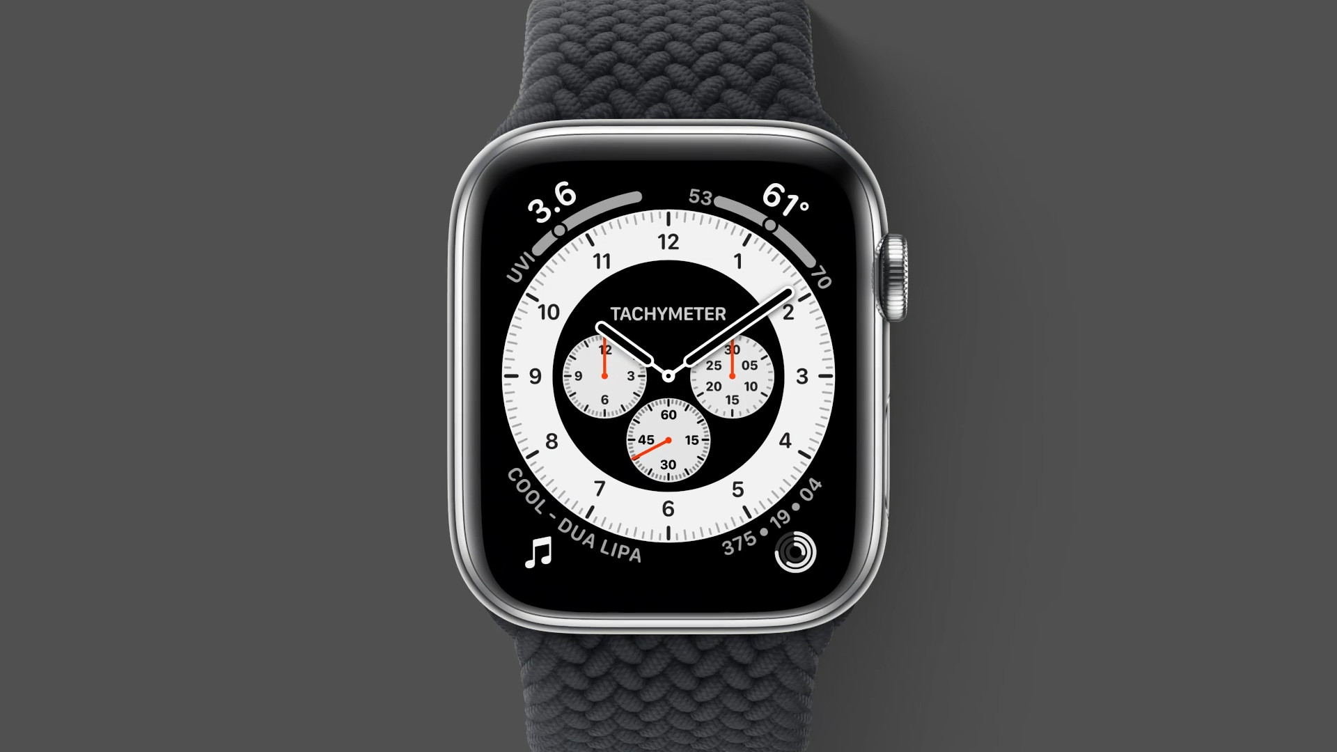 smartwatch tachymeter face