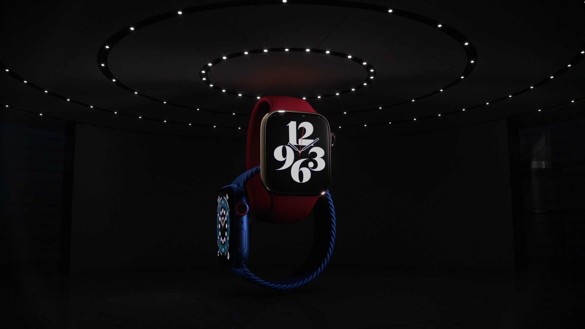 smartwatches under lights