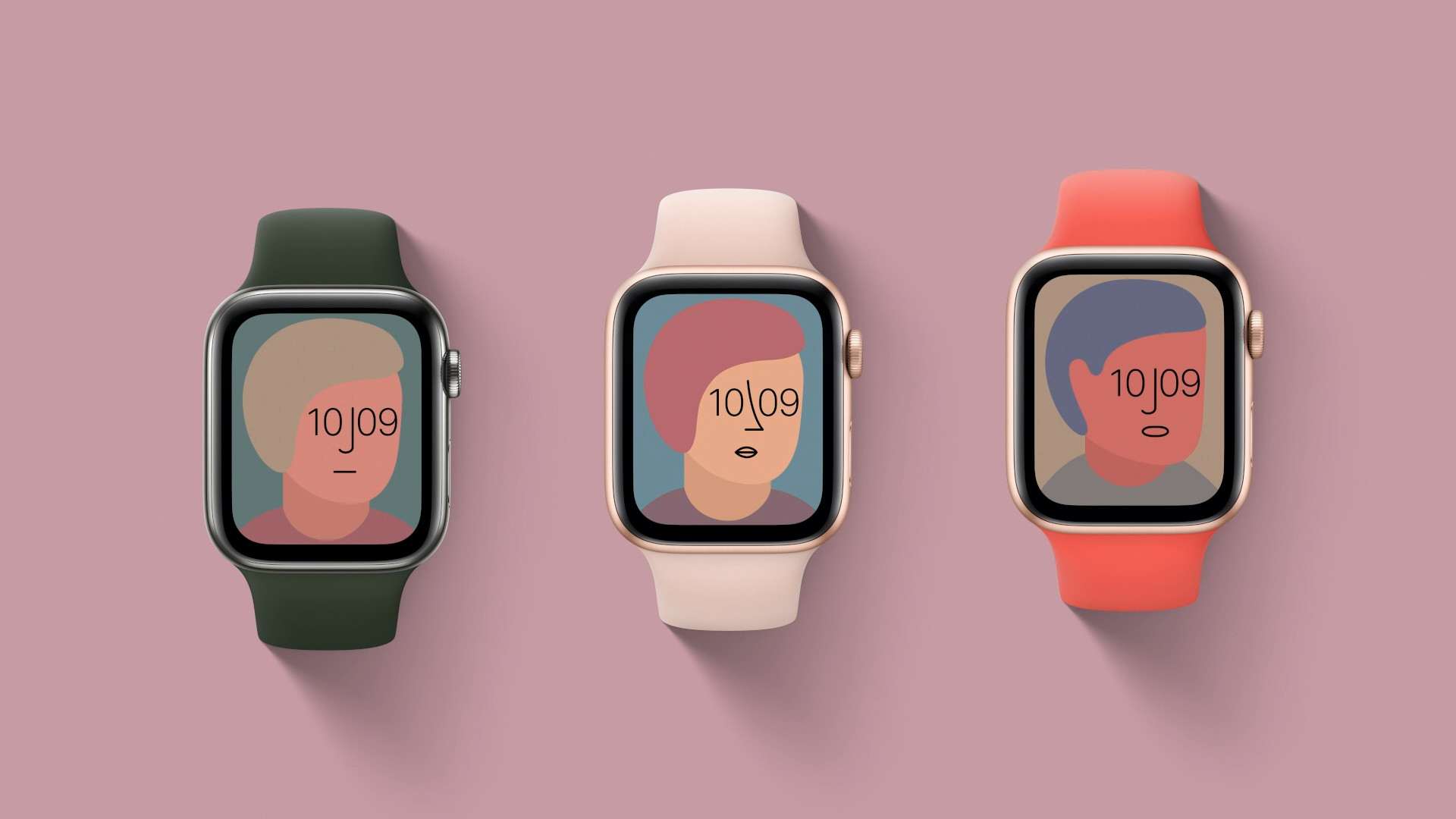 three apple watches