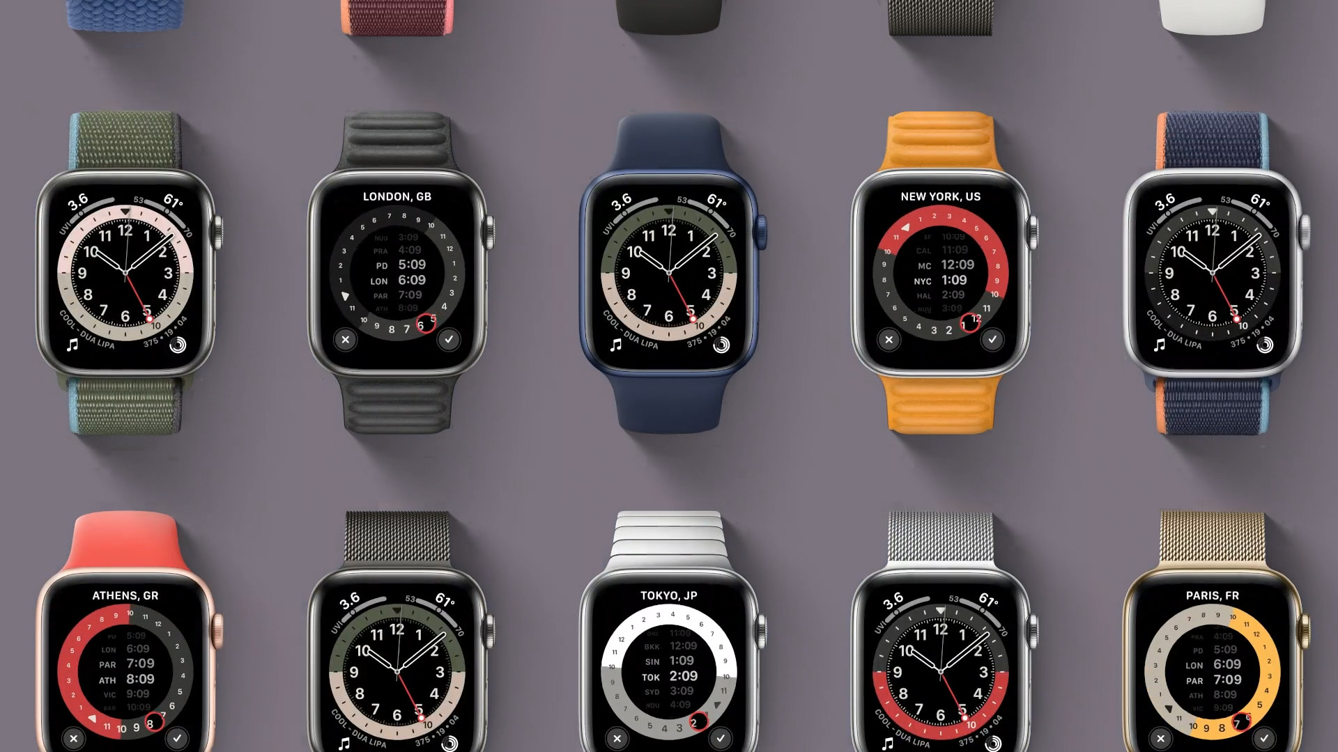 various smartwatch models