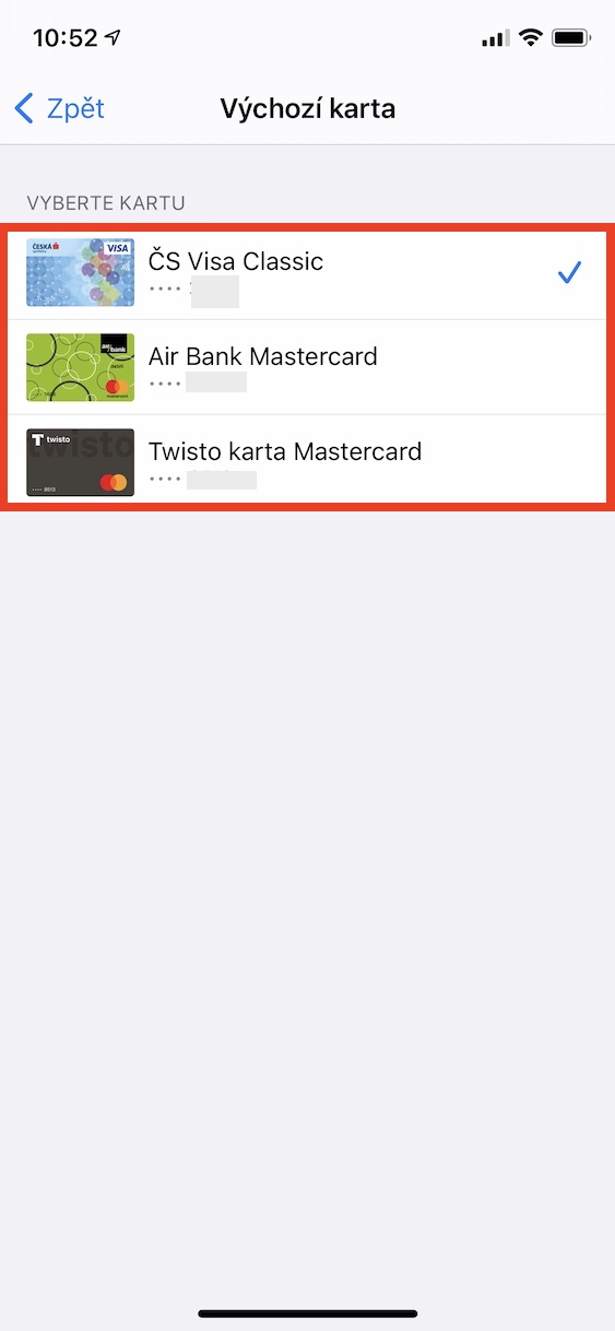 vychozi_karta_apple_pay_ios4 výchozí karta v ios