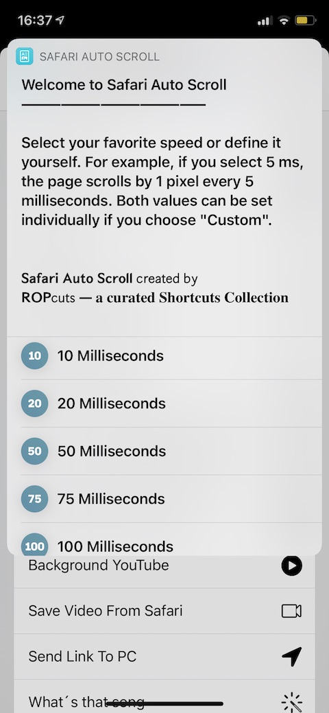 Safari autoscroll 6 Safari autoscroll