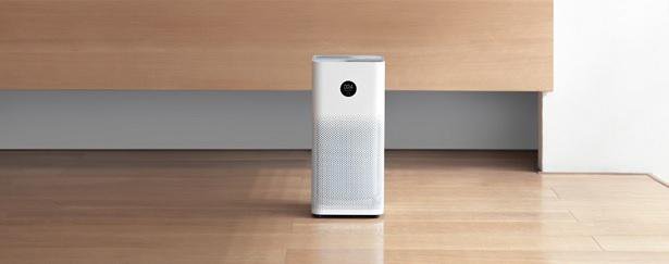 air purifier wood floor
