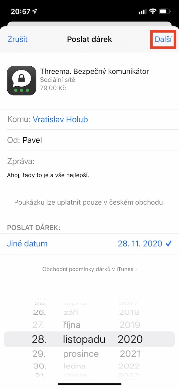 darovat_aplikaci_appstore_ios8 darovat_aplikaci_appstore_ios8