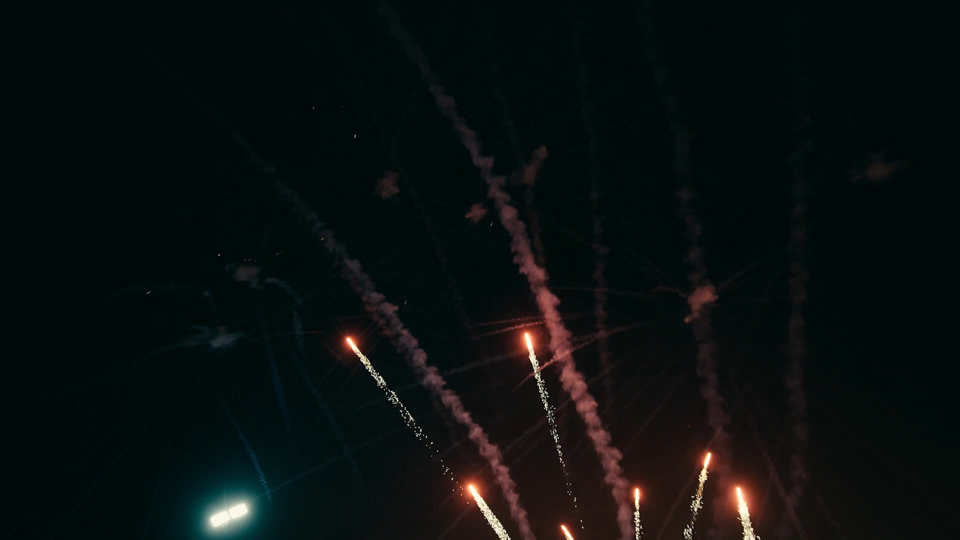 fireworks in night sky