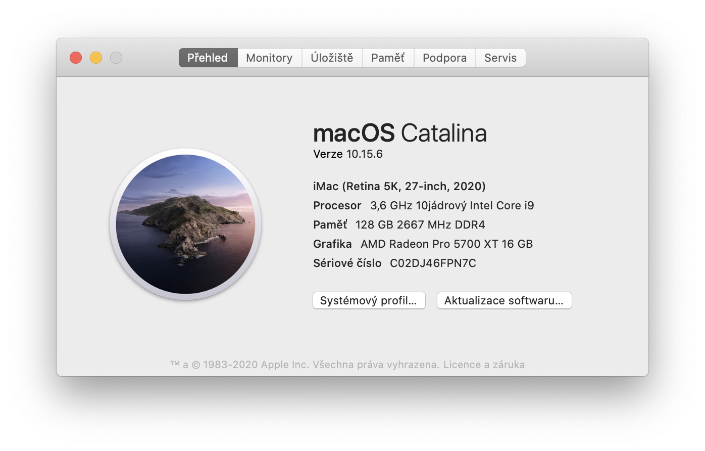 macos catalina system info