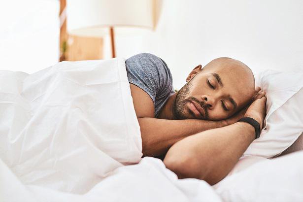 man sleeping peacefully