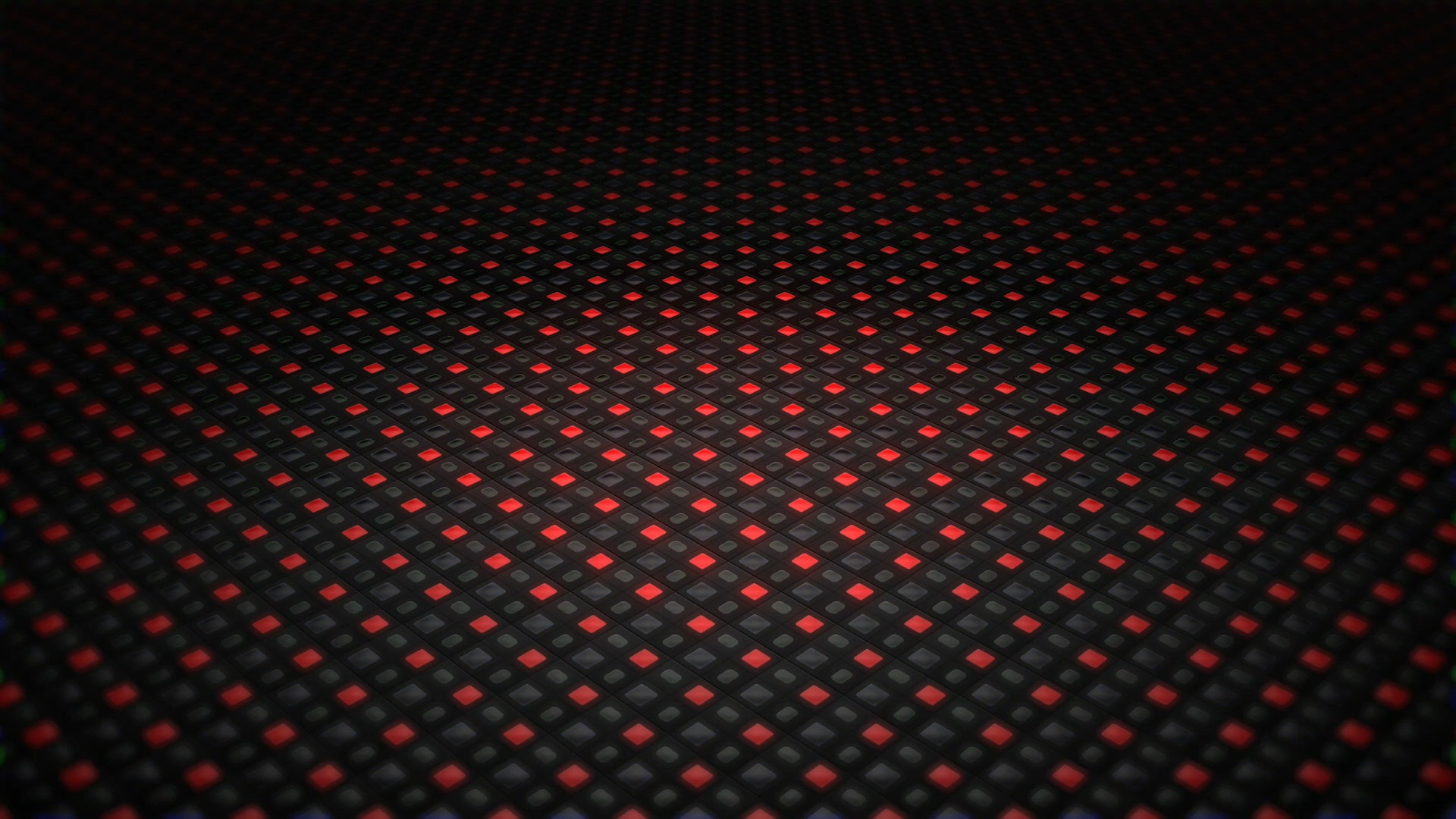oled display closeup red