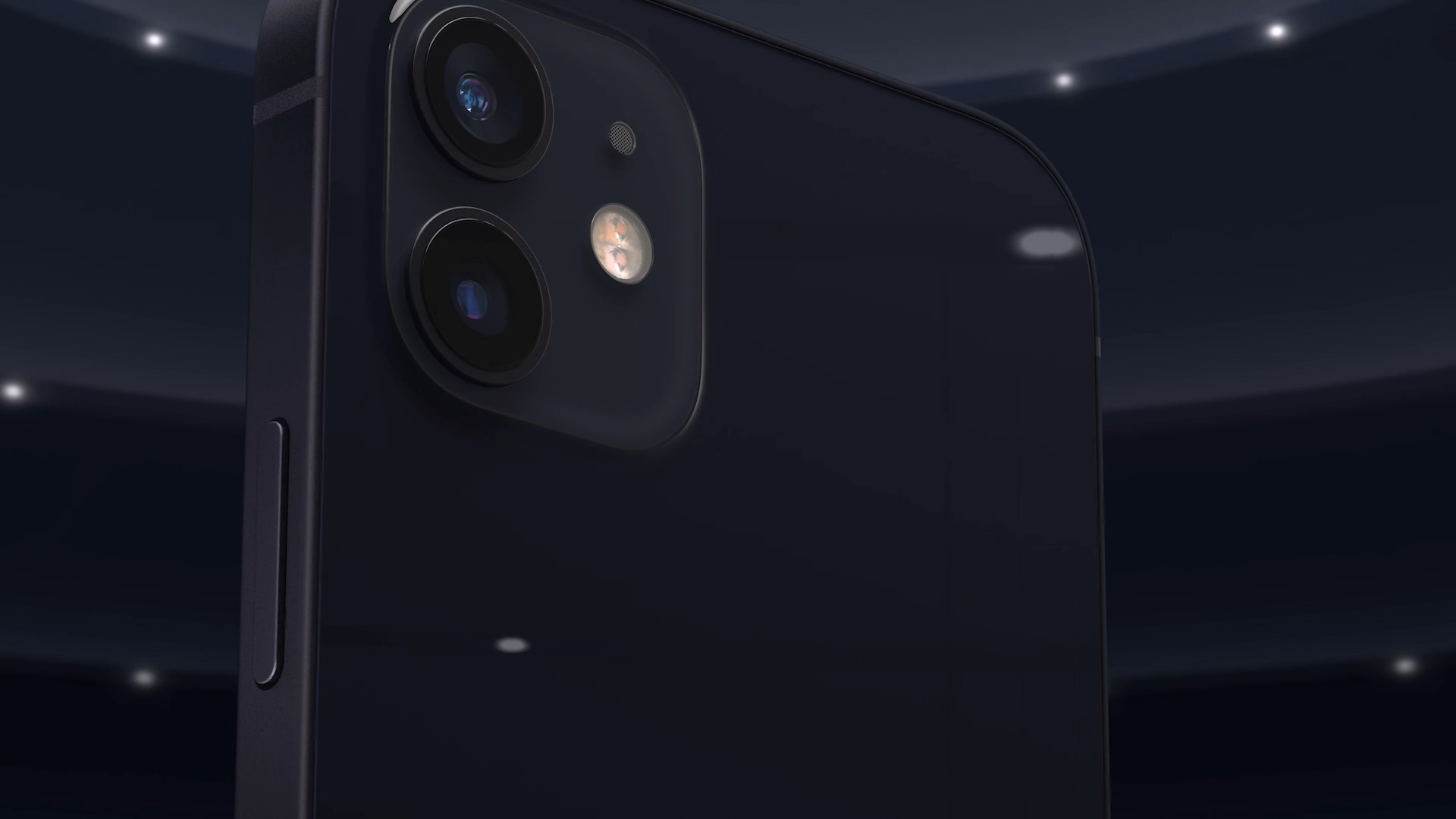 smartphone black camera closeup