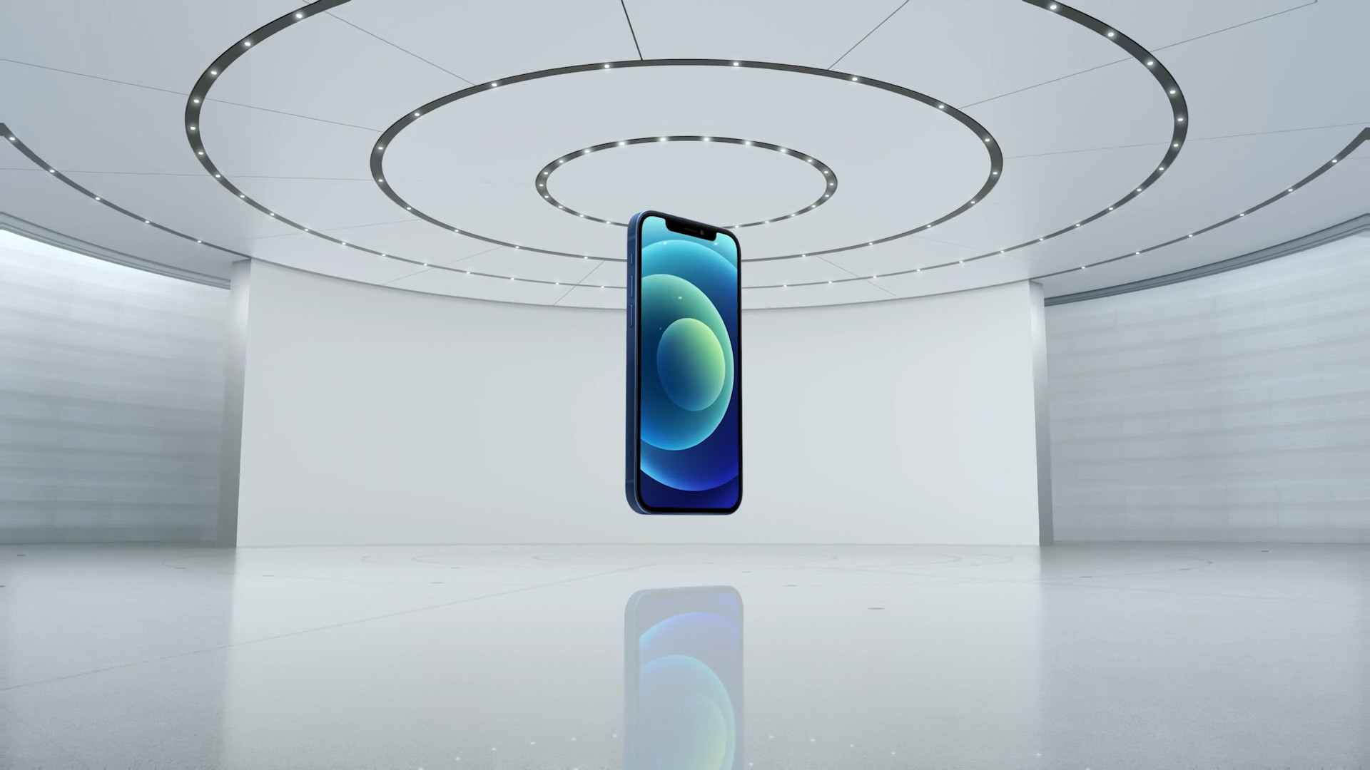 smartphone floating modern room