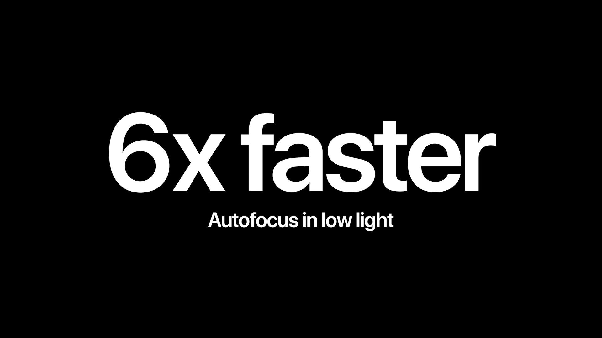 text 6x faster autofocus