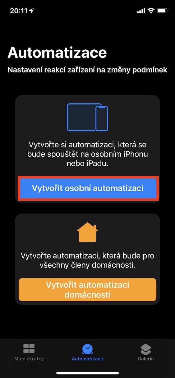 tichy_rezim_automatizace2 tichý režim apple watch automatizace