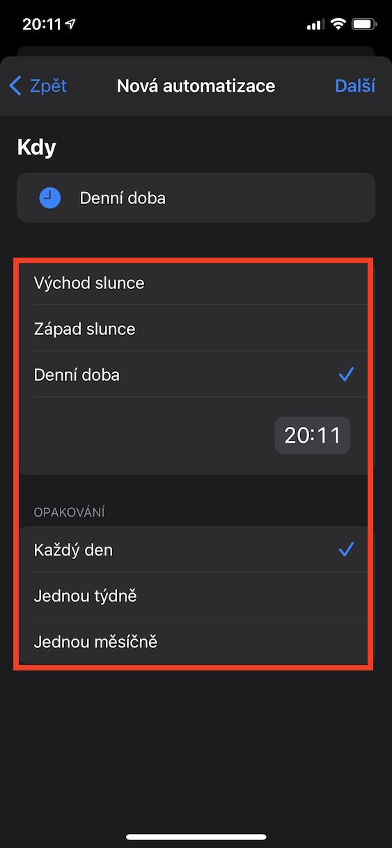 tichy_rezim_automatizace4 tichý režim apple watch automatizace