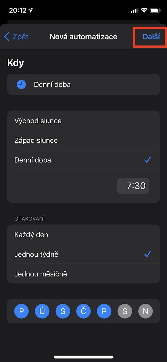 tichy_rezim_automatizace5 tichý režim apple watch automatizace