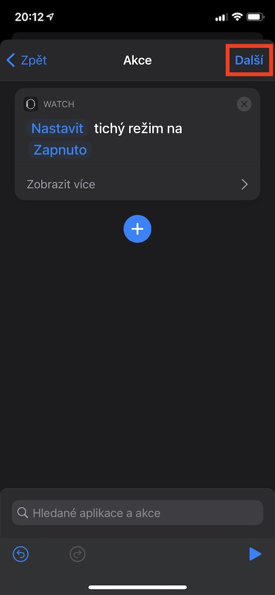 tichy_rezim_automatizace8 tichý režim apple watch automatizace