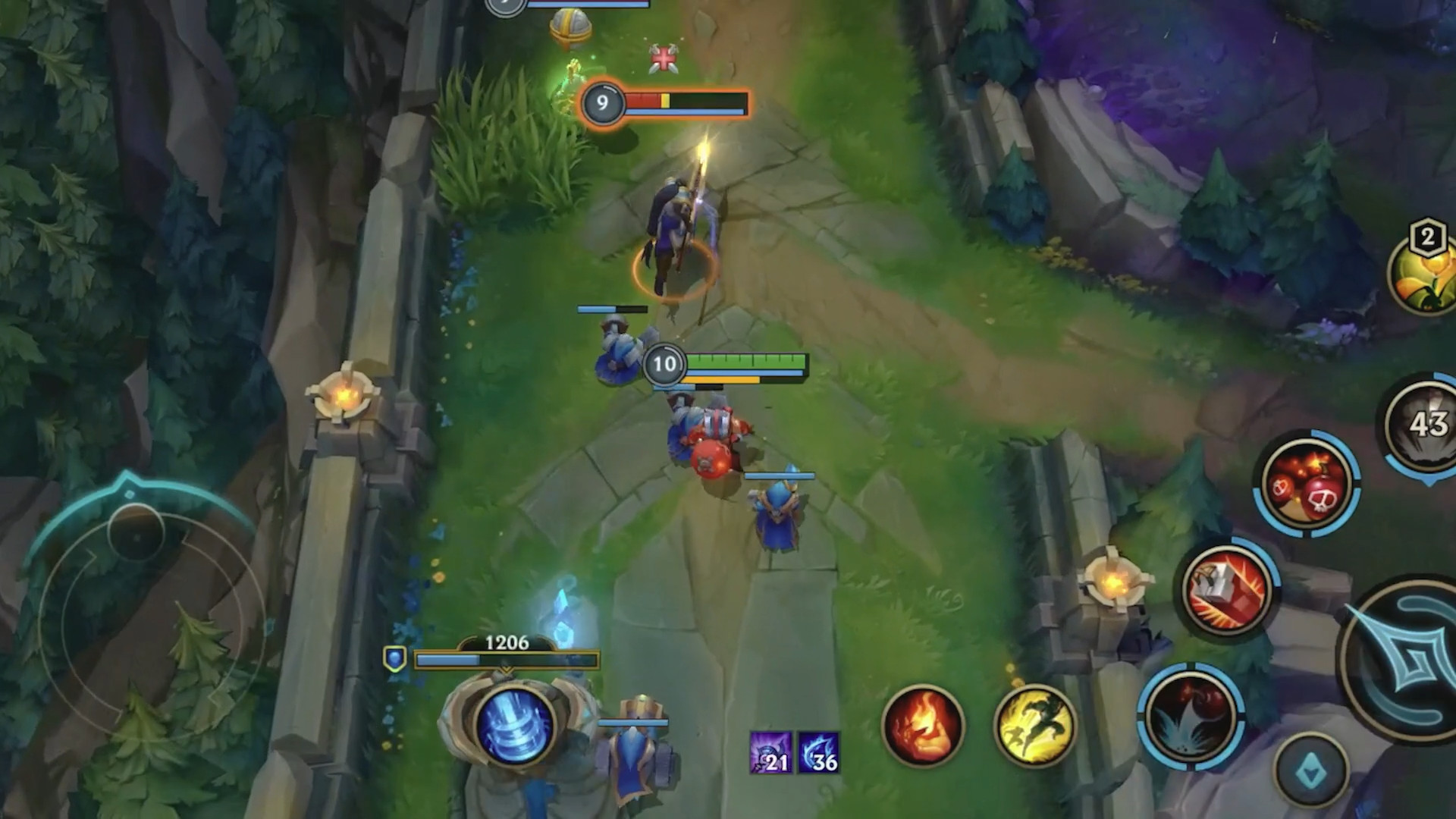 top down mobile game view