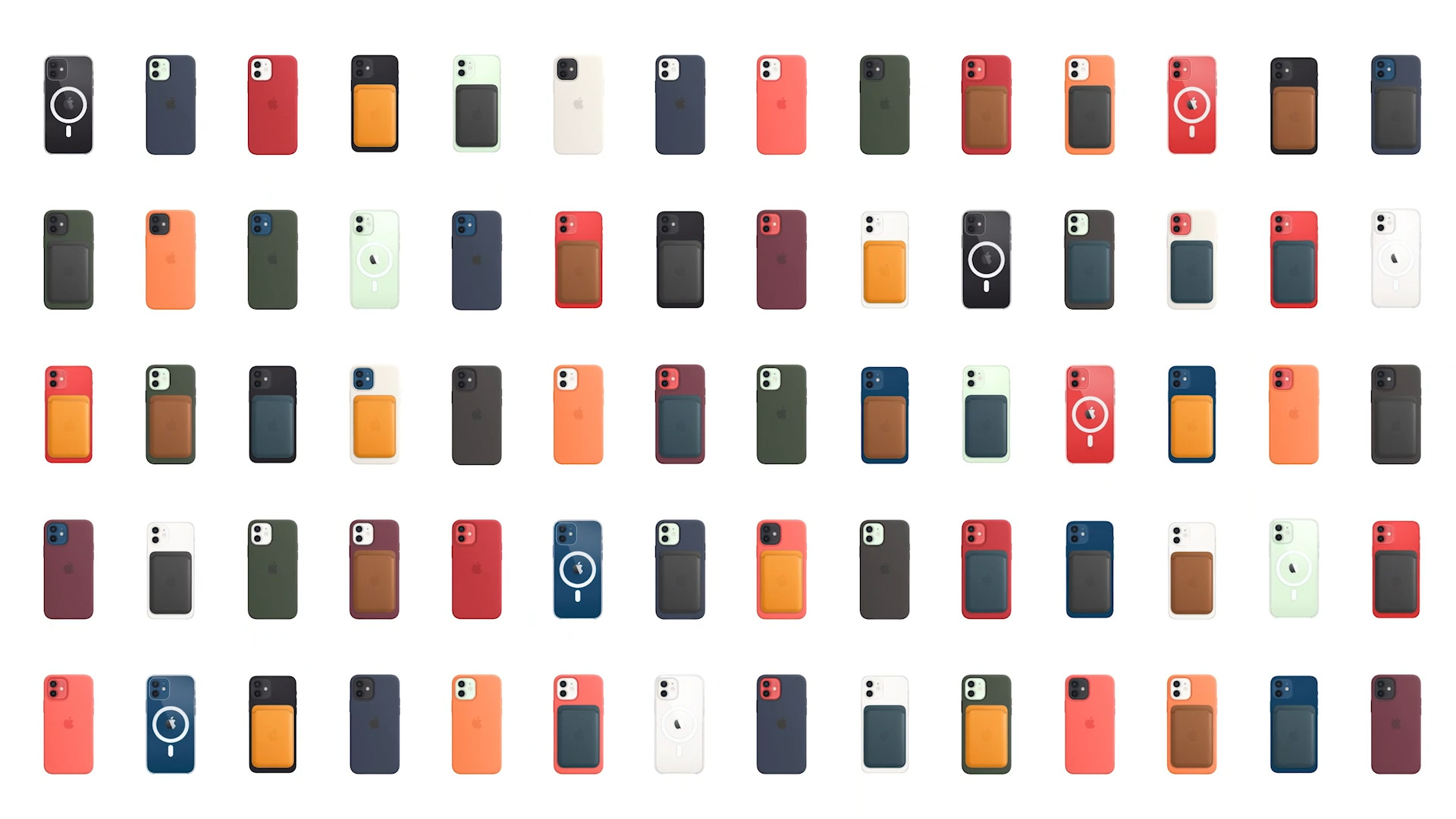 variety of phones with wallets