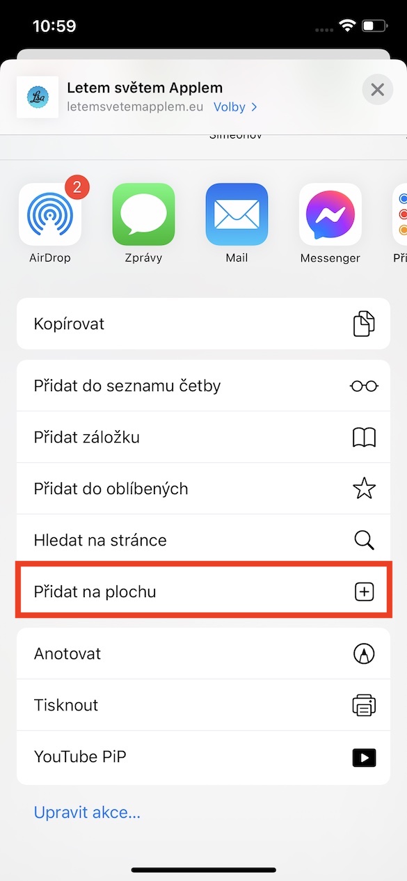 web_na_plochu_ios3 stránka ze safari na domovské obrazovce