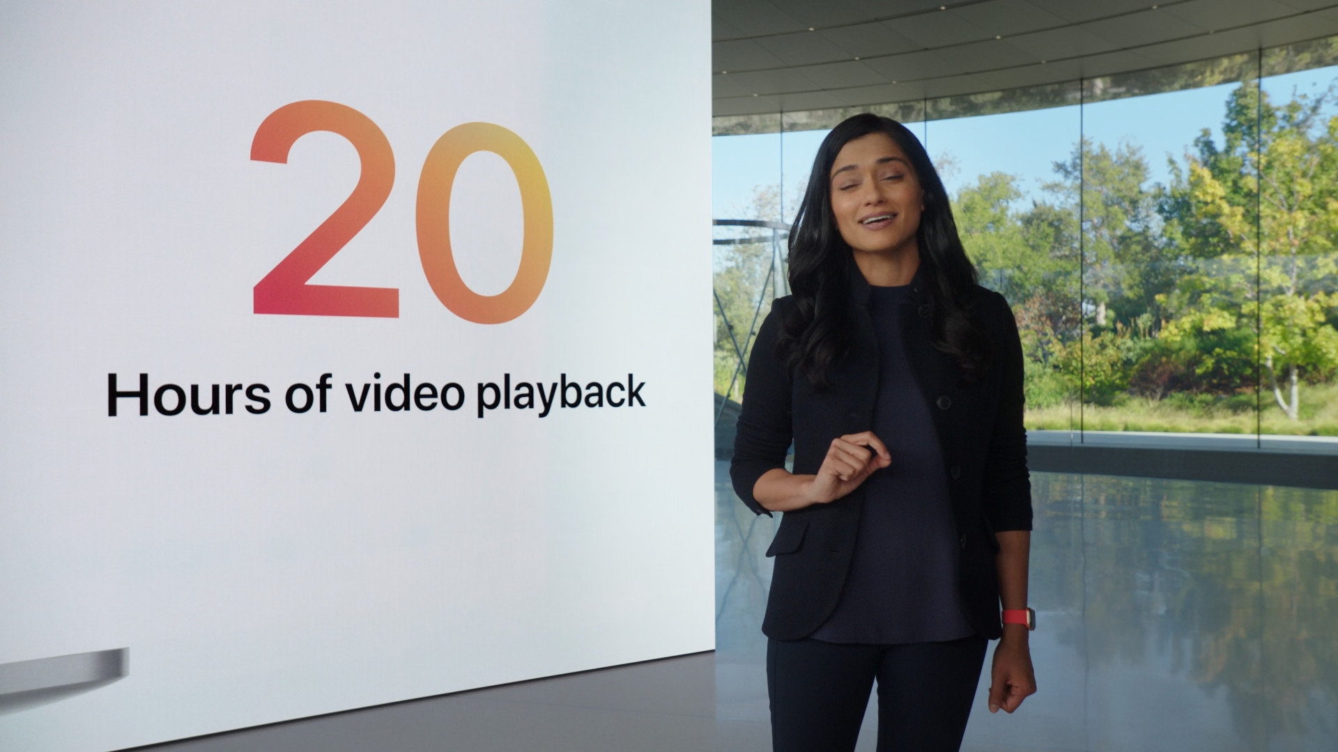 20 hours video playback