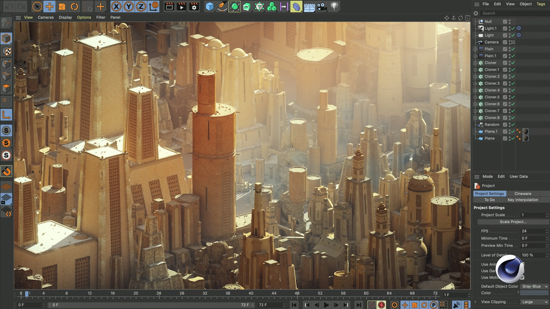3d rendering cityscape